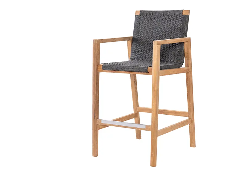 Admiral Bar Chair in Charcoal