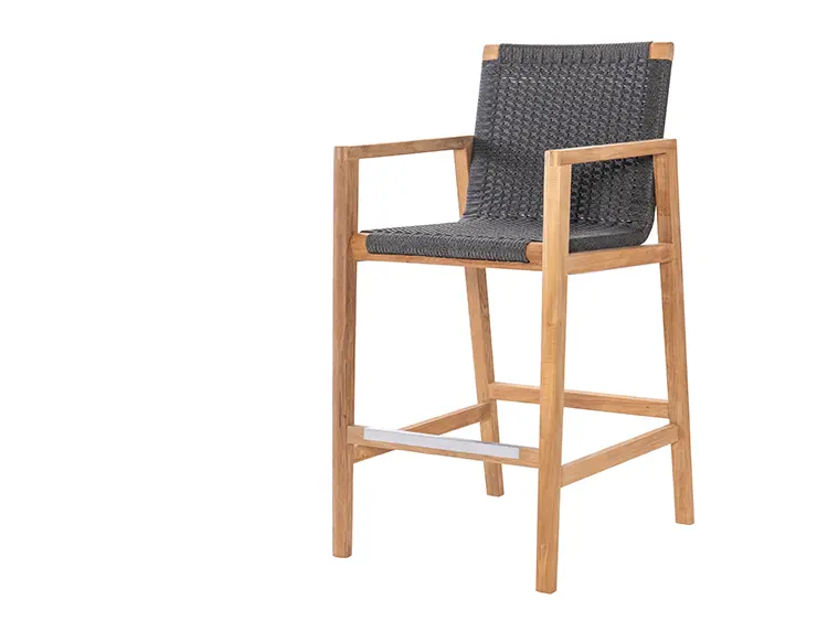 Admiral Counter Height Chair in Charcoal