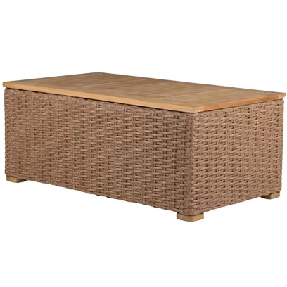 Boca Coffee Table in Honey Wicker
