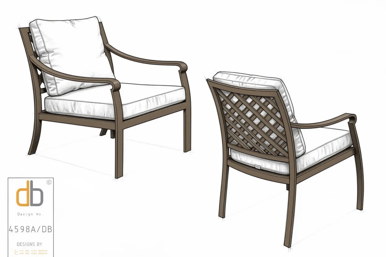 Lisbon dining chair &mdash; working drawing