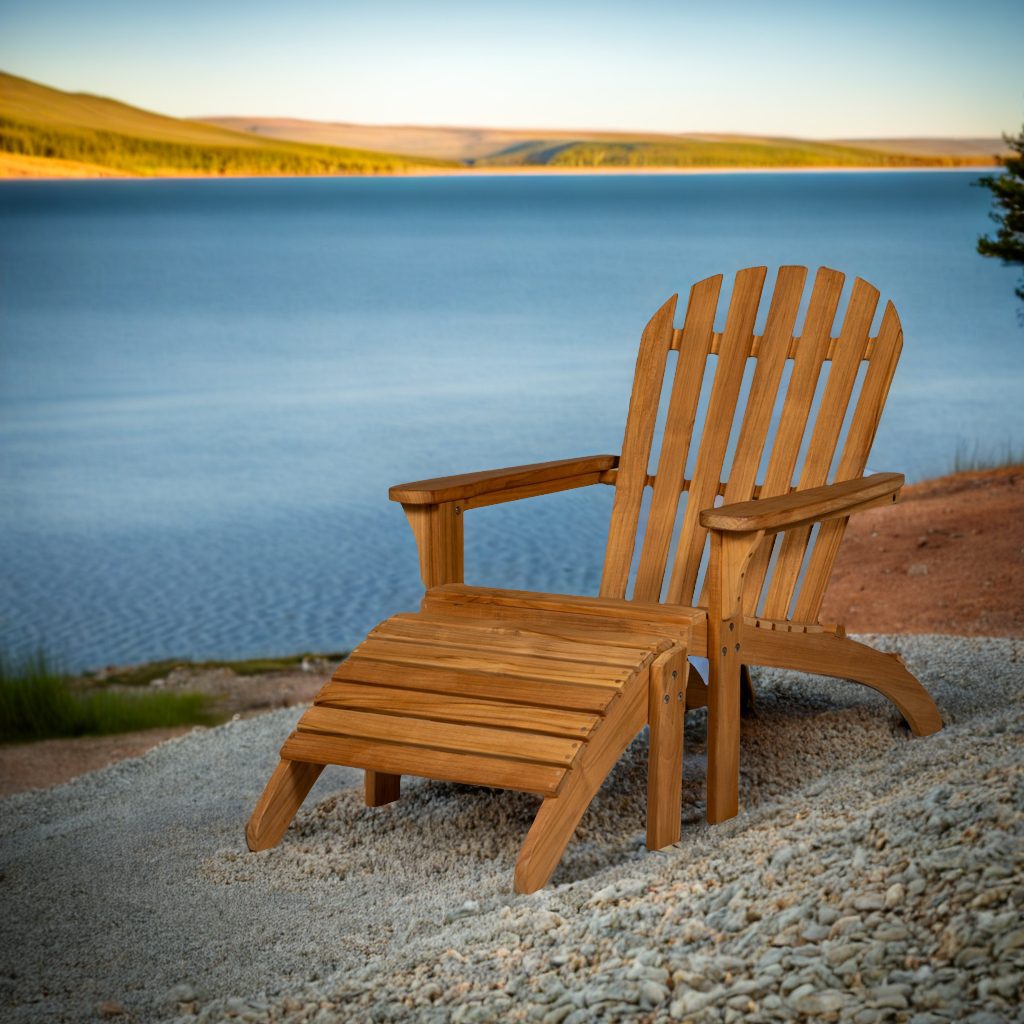 The Adirondack Footrest, at home
