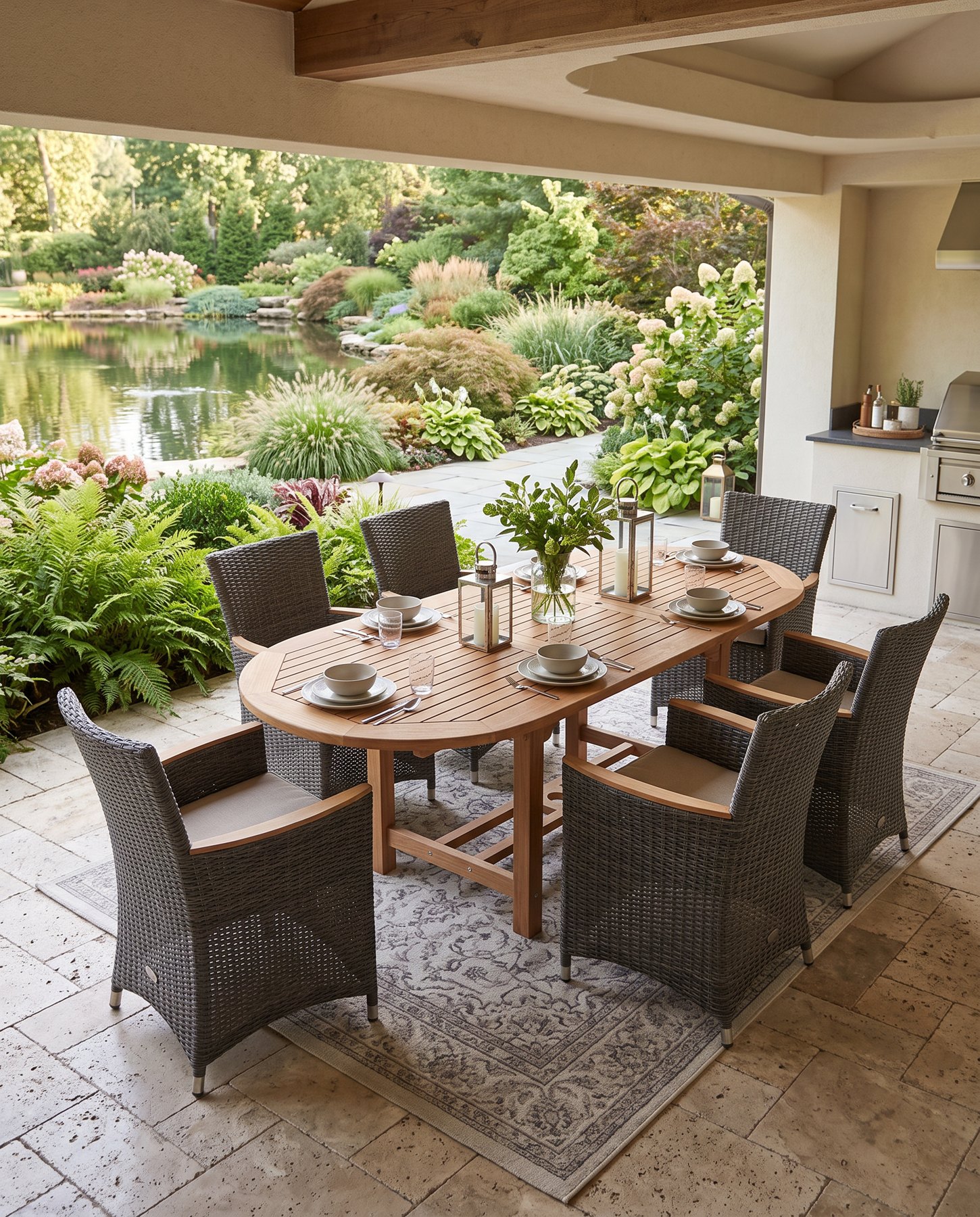 The Family Expansion Table Oval 96/120, at home