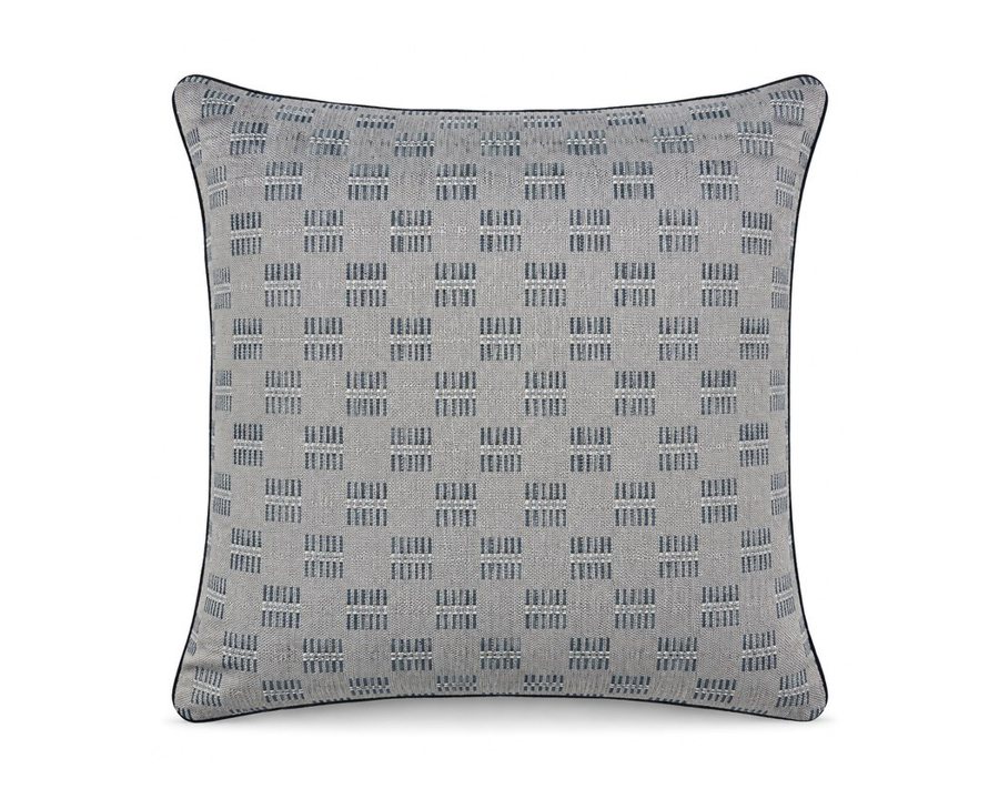 Woven Check Med Blue