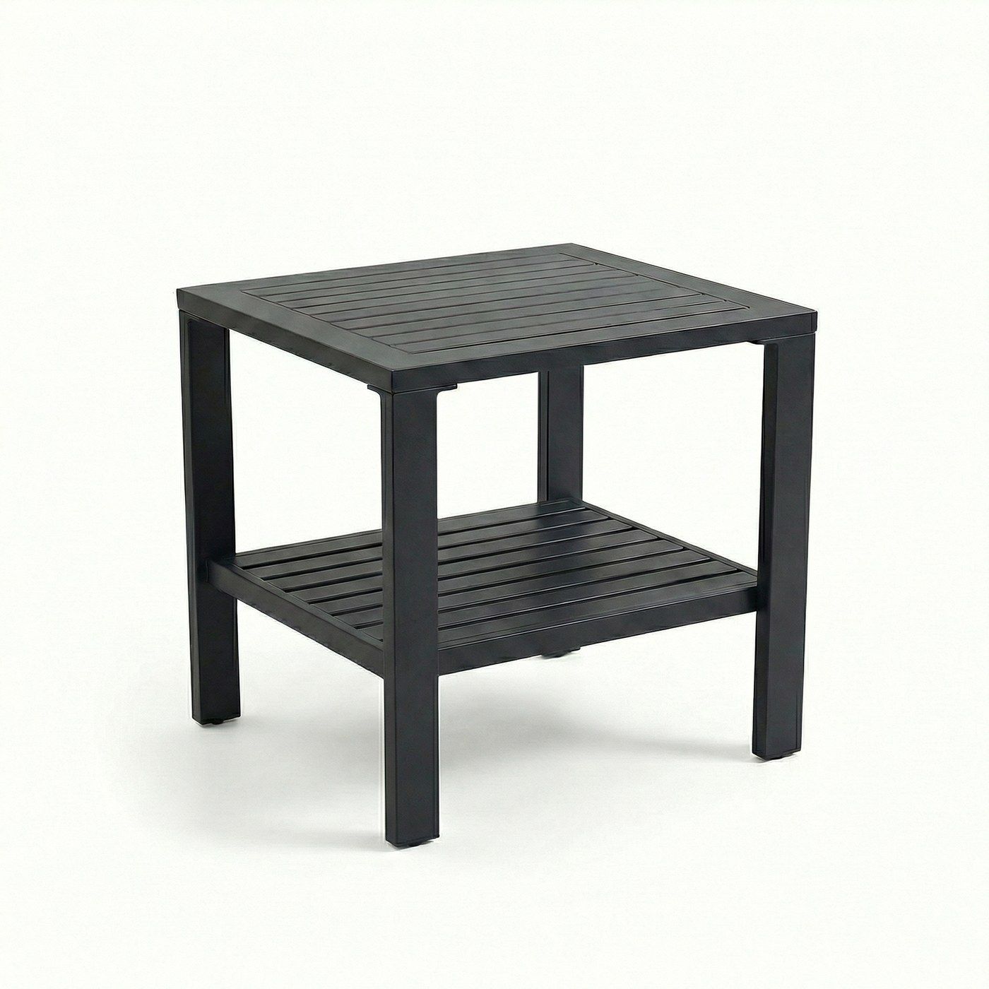 Barcelona Side Table with Shelves