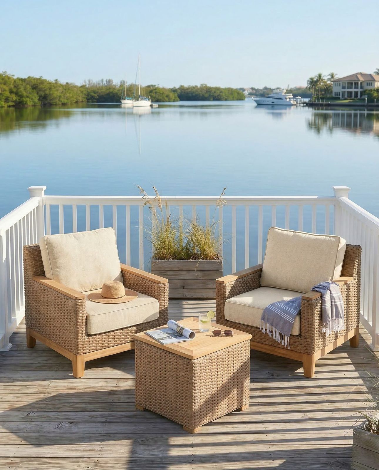 Deep Seating Corner Cushion Set Dune