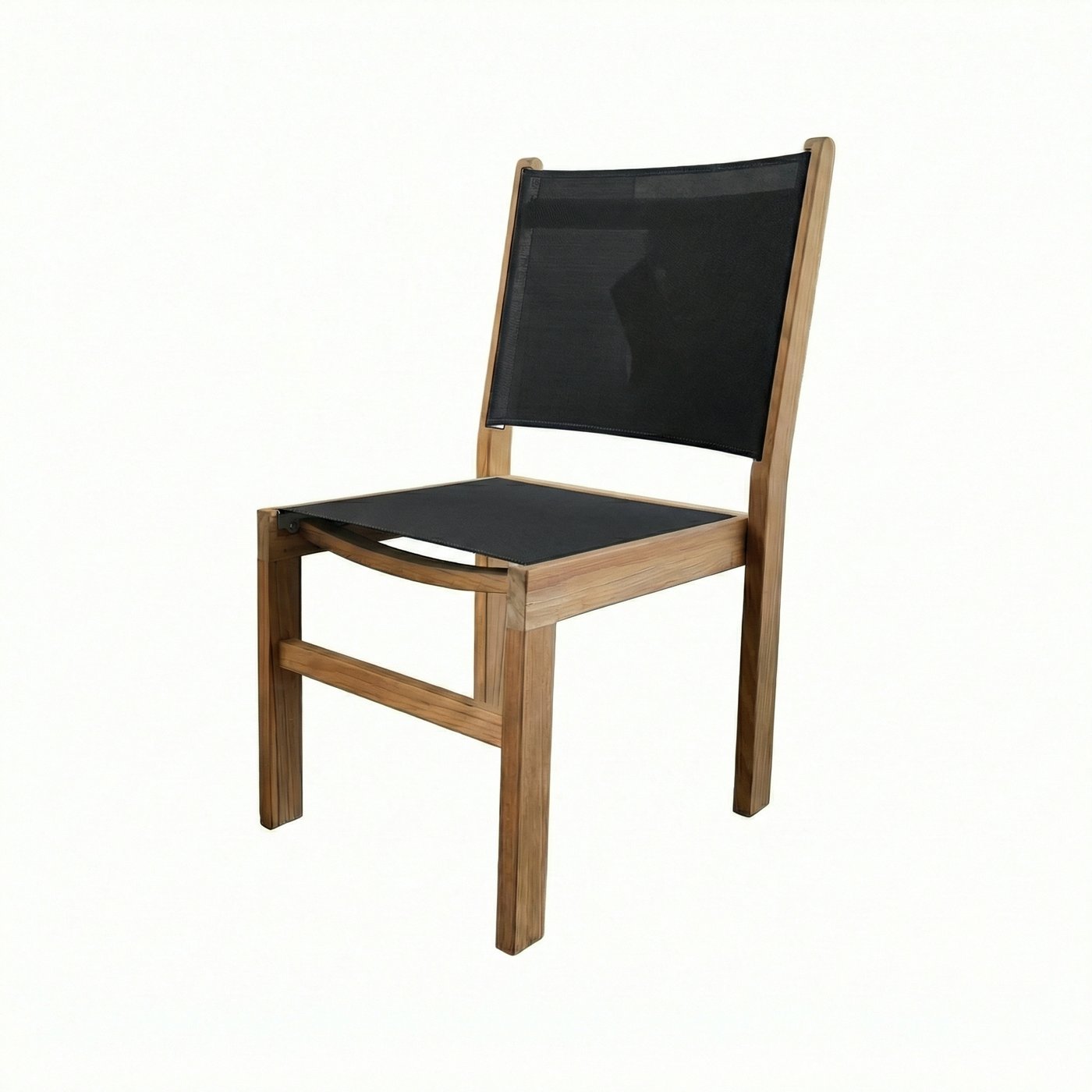 Captiva Side Stacking Chair Black Sling