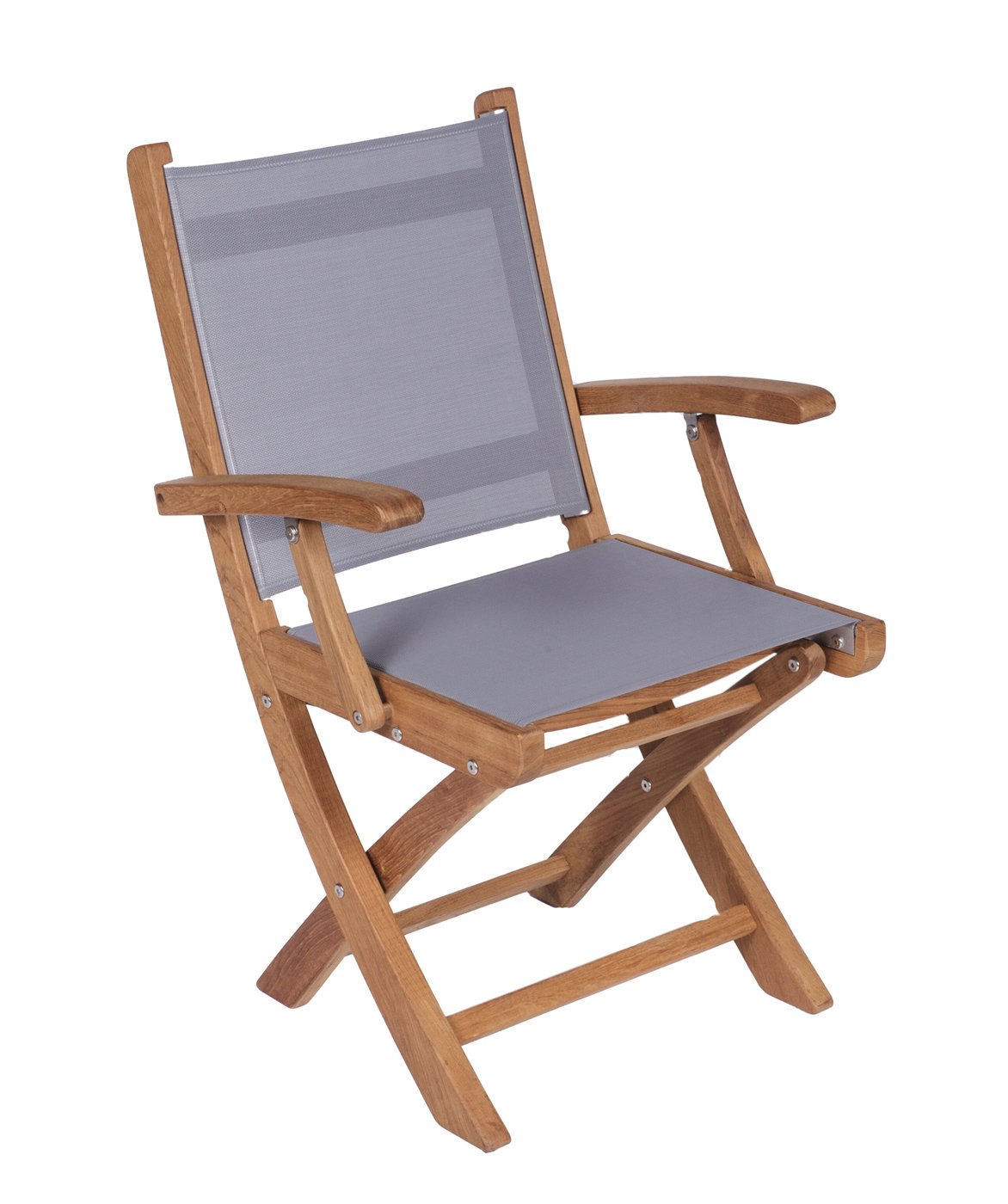Sailmate Folding Arm Chair-Gray Sling