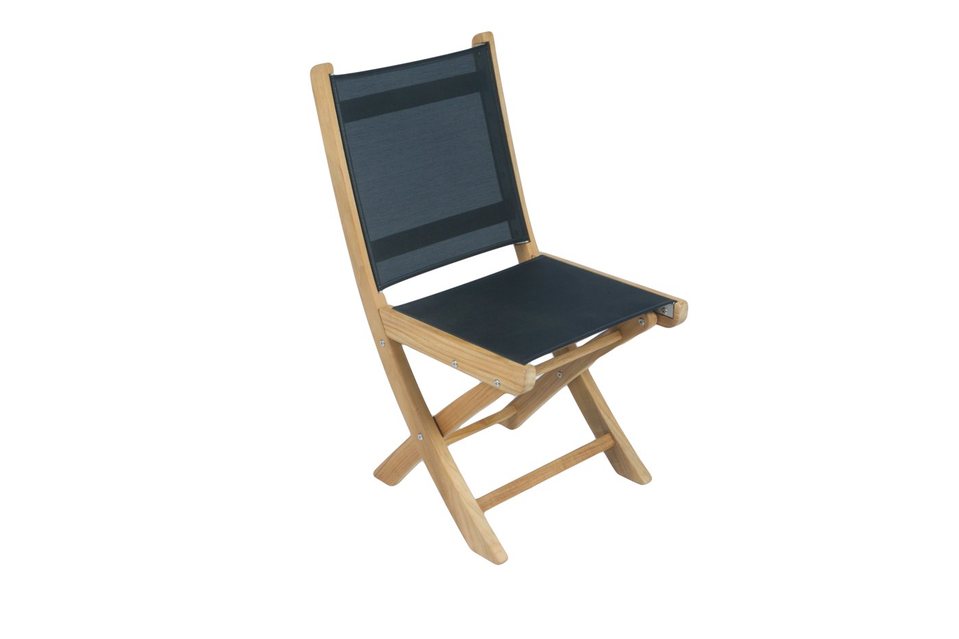 Sailmate Folding Side Chair-Black Sling