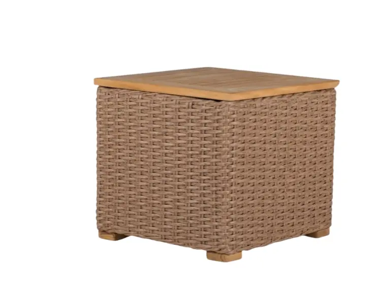 Boca Side Table in Honey Wicker
